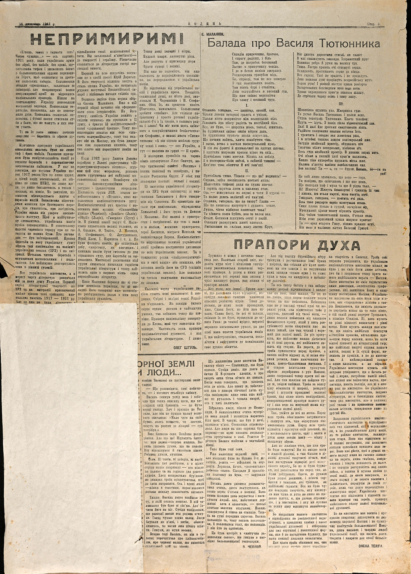 Волинь, 1941 рік